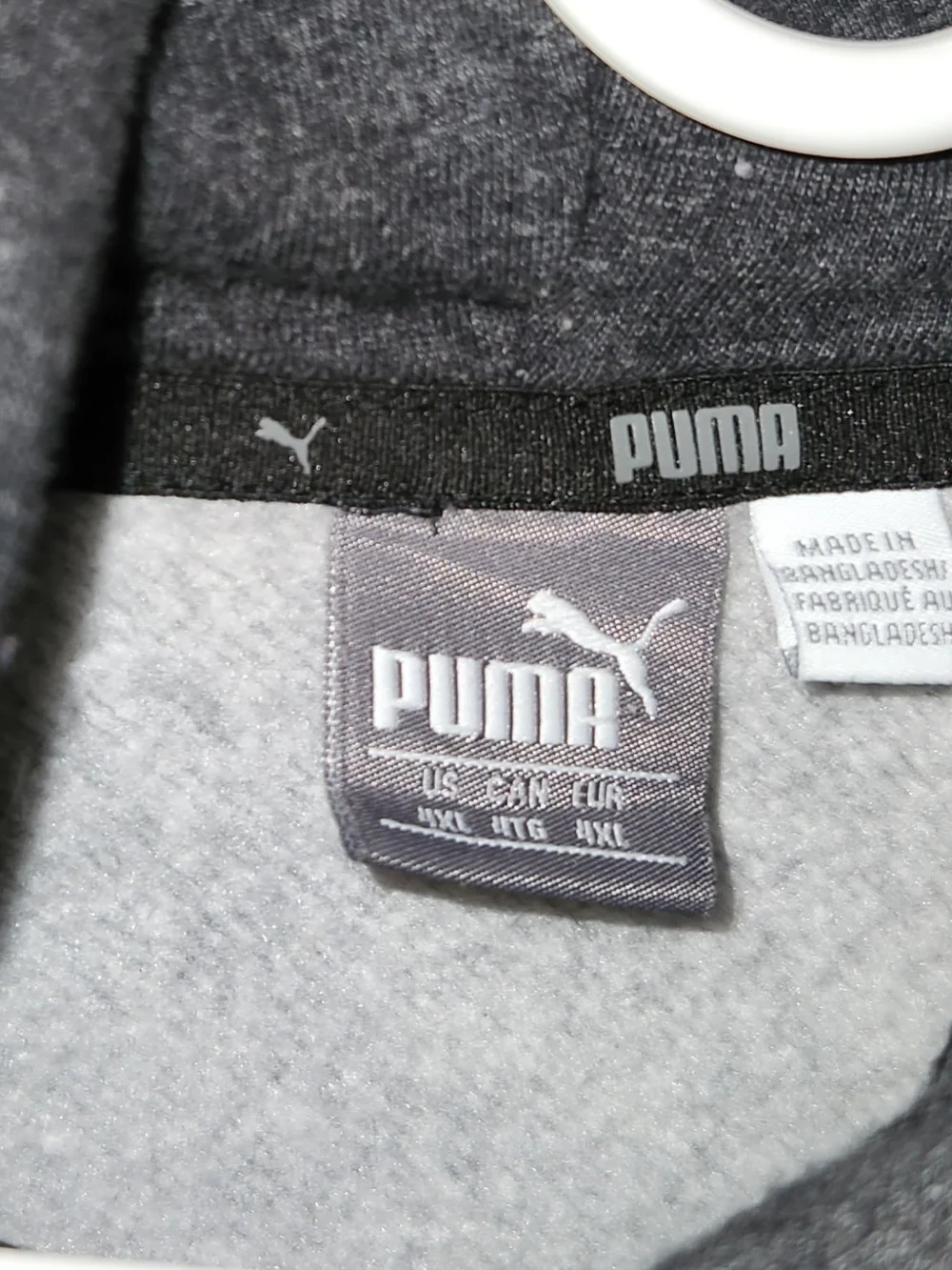 Puma XXLgray Men’s white Logo Hoodie Sweatshirt